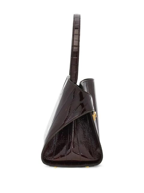 Ferragamo medium Hug Gancini-buckles eel-skin shoulder bag - Brown - zdjęcie produktu nr 2