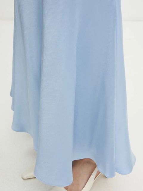 Bardot spódnica kolor niebieski maxi rozkloszowana 59754SB1