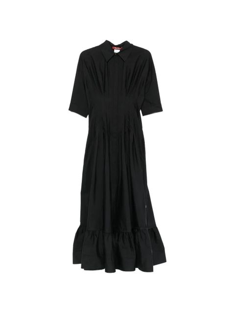 Max Mara cotton short-sleeve maxi dress - Black - zdjęcie produktu nr 1