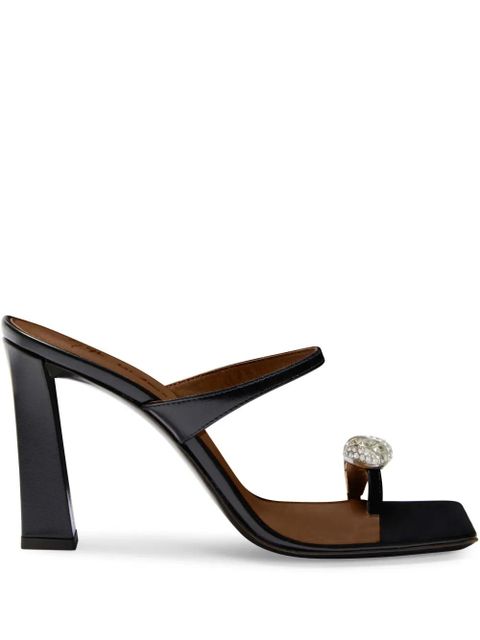 Giuseppe Zanotti 90mm Icon Ring sandals - Black - zdjęcie produktu nr 1
