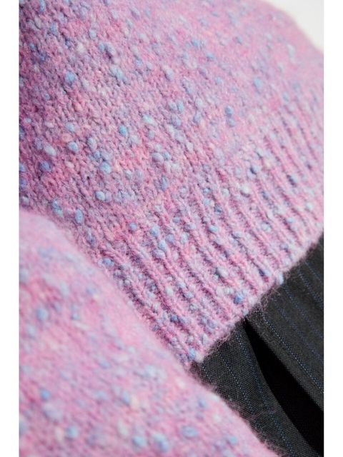 GANNI mélange effect jumper - Pink