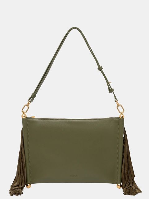 Furla torebka skórzana Sfera Soft mini kolor zielony WE00836 BX4332 4554S - zdjęcie produktu nr 1