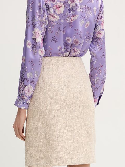 Luisa Spagnoli spódnica z dodatkiem lnu Tanzania