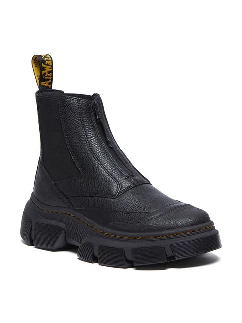 Dr. Martens sztyblety skórzane DMXL Zip Chelsea kolor czarny na platformie DM41070001