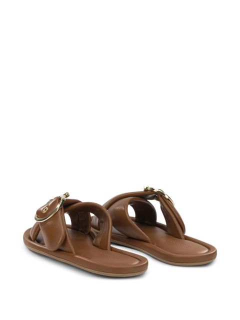 Ferragamo Elyzia buckle-detail crossover sandals - Brown