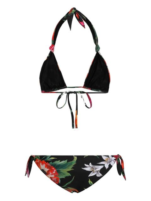 Dolce & Gabbana floral-print swimsuit - Black - zdjęcie produktu nr 2