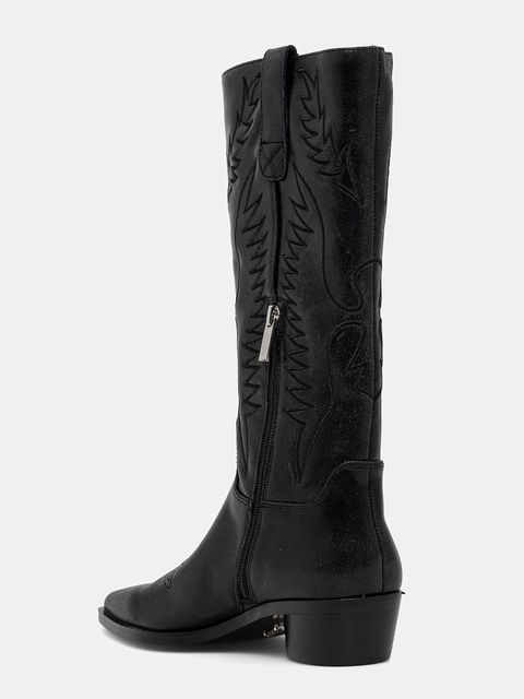 Steve Madden kowbojki skórzane Trevi damskie kolor czarny na słupku 11004909 - zdjęcie produktu nr 2