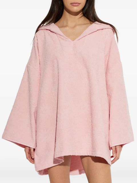 Hunza G Sunny hooded poncho - Pink