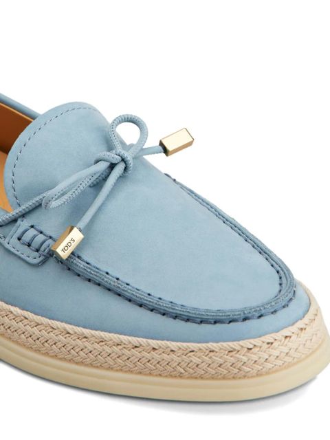Tod's braided-trim loafers - Blue