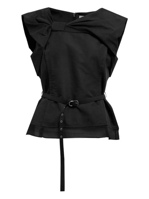 3.1 Phillip Lim bow belted top - Black - zdjęcie produktu nr 1