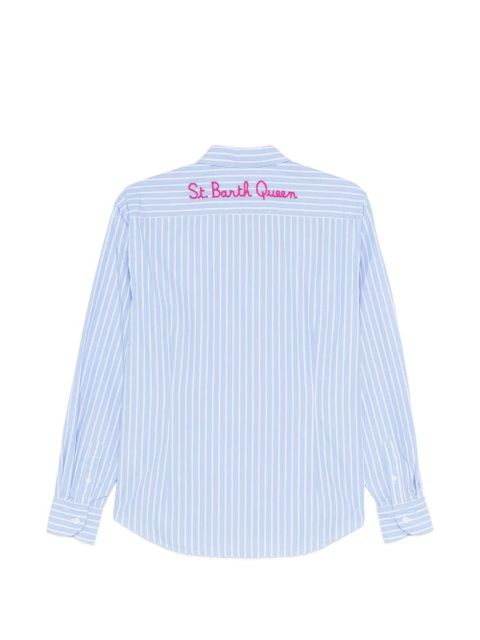 MC2 Saint Barth Meredith striped buttoned shirt - Blue - zdjęcie produktu nr 2