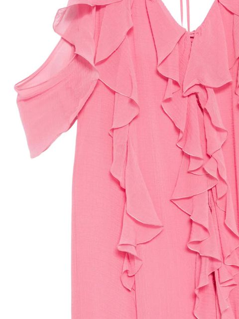 Blumarine ruffled halter dress - Pink
