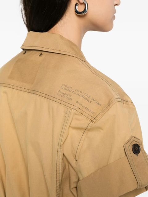 Golden Goose Pamela Saharian belted mini cargo dress - Neutrals