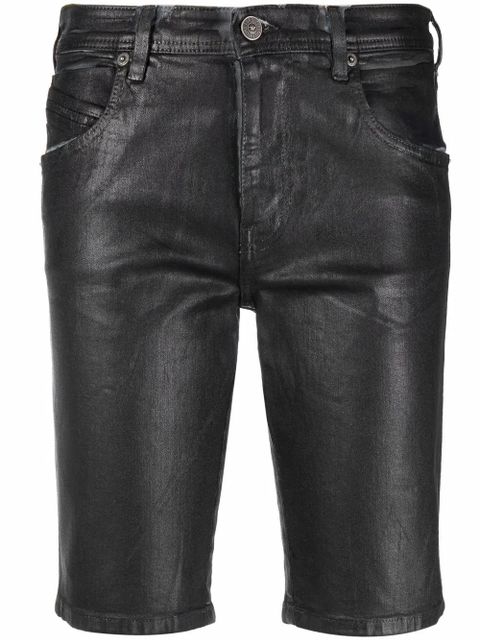 Diesel wax-coated five-pocket shorts - Black - zdjęcie produktu nr 1