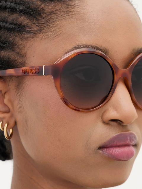 Guess okulary przeciwsłoneczne damskie kolor brązowy GU00155_5753P