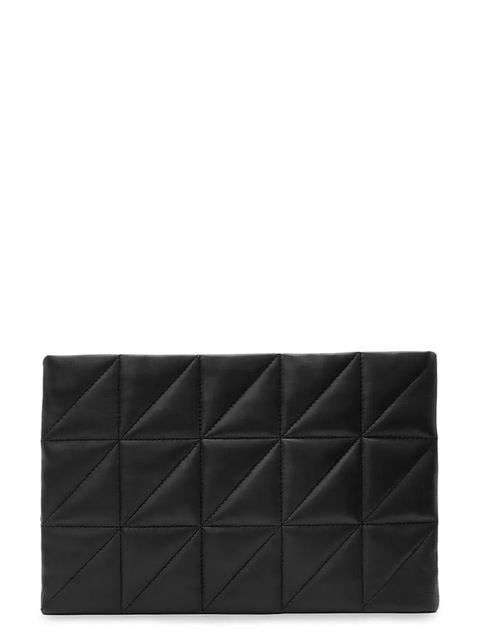 AllSaints kopertówka skórzana BETTINA kolor czarny W214XD