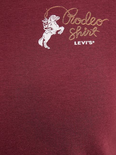 Levi's t-shirt bawełniany damski kolor bordowy A8798