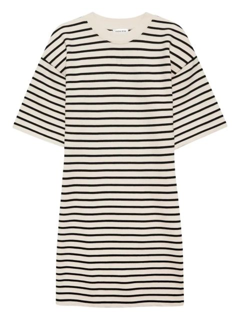 ANINE BING striped mini dress - Neutrals - zdjęcie produktu nr 1