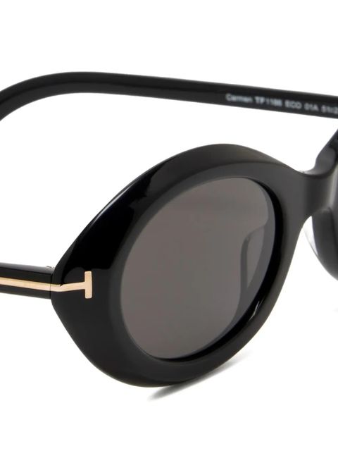 TOM FORD ovale frame sunglasses - Black