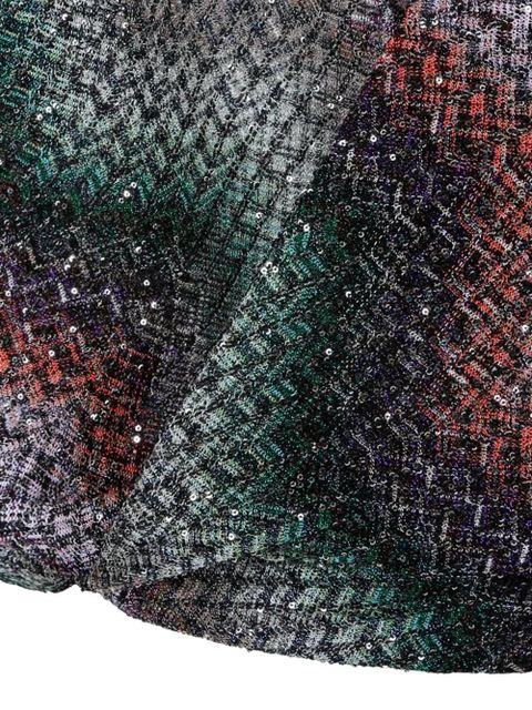 Missoni sequin-embellished zigzag top - Black