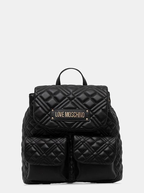 Love Moschino plecak damski kolor czarny mały gładki JC4119PP0NLA0000 - zdjęcie produktu nr 1