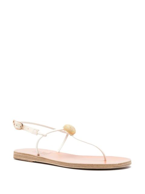Ancient Greek Sandals Dimitra leather sandals - White