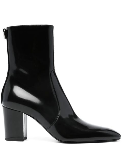 Saint Laurent XIV 80mm leather ankle boots - Black - zdjęcie produktu nr 1