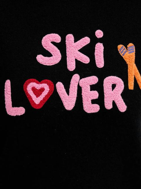 MC2 Saint Barth lettering-detail sweater - Black