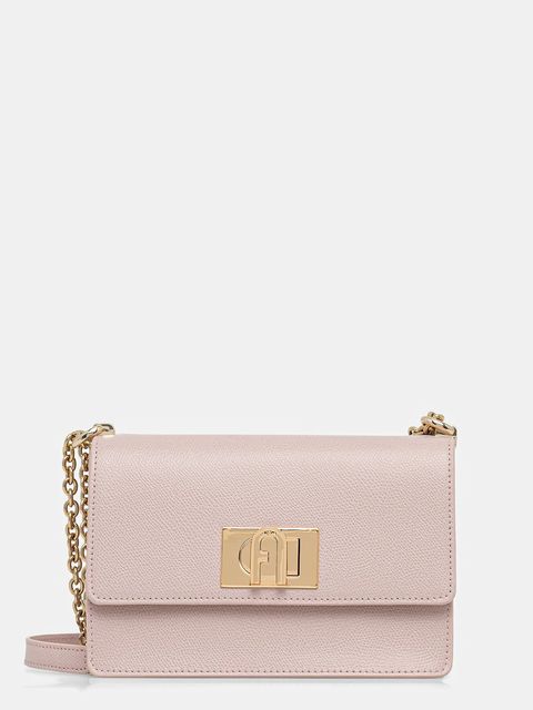 Furla torebka skórzana kolor różowy BAFKACO ARE000 2814S - zdjęcie produktu nr 1