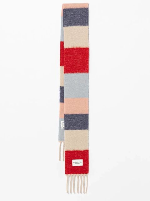 Marc O'Polo szalik z dodatkiem wełny damski kolor multicolor wzorzysty 600803002053 - zdjęcie produktu nr 1