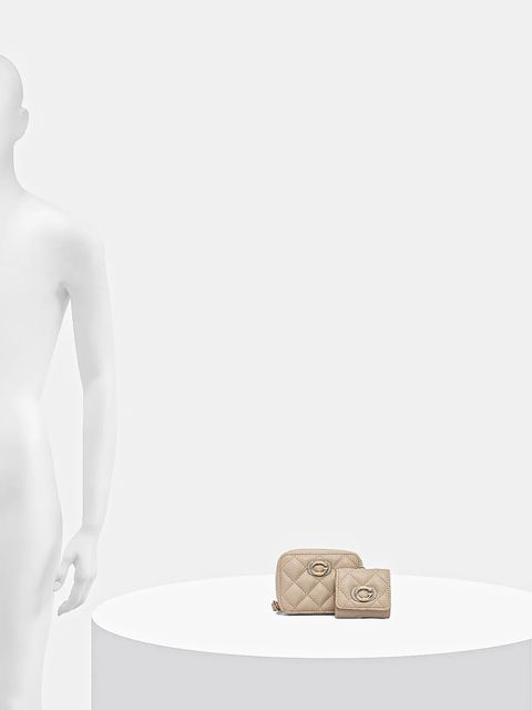 Guess portfel i etui na airpods 2-pack damski kolor beżowy GFBOXW P5401