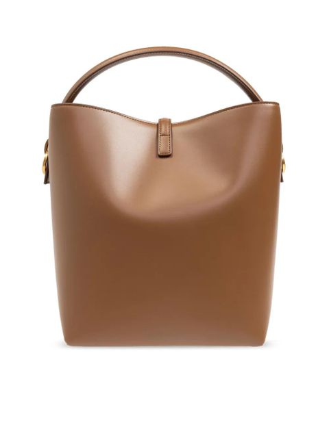 Saint Laurent LE 37 leather tote bag - Brown