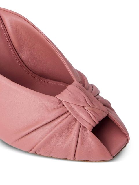 Chloé knotted pointed-toe mules - Pink