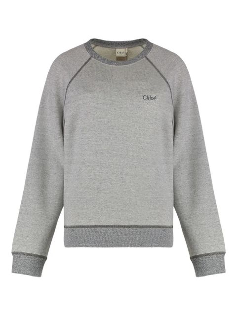Chloé ribbed crew-neck sweatshirt - Grey - zdjęcie produktu nr 1