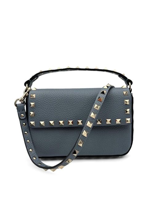 Valentino Garavani Rockstud leather tote bag - Blue