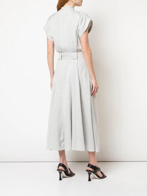 Proenza Schouler buckled wrap long dress - Grey