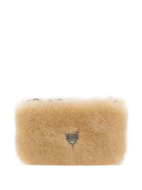 Marge Sherwood shearing hear-zipper wallet - Neutrals - zdjęcie produktu nr 1