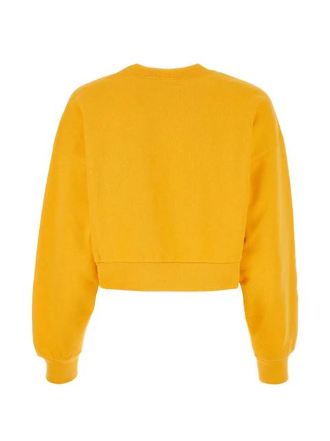 Gucci cotton cropped sweatshirt - Yellow - zdjęcie produktu nr 2