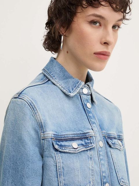 Tommy Jeans sukienka jeansowa kolor niebieski mini prosta DW0DW18709