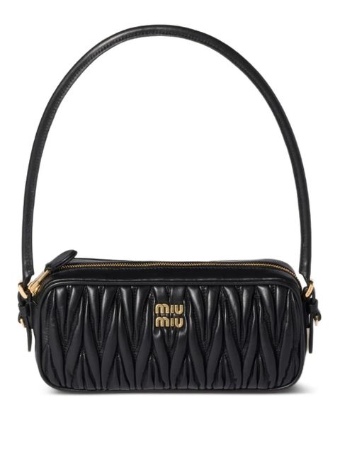 Miu Miu matelassé leather mini bag - Black - zdjęcie produktu nr 1