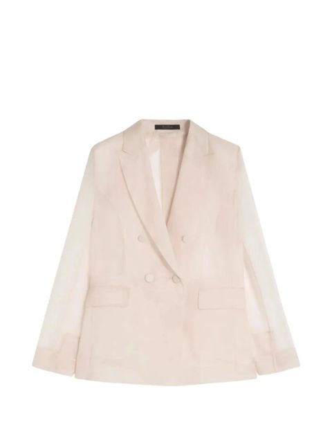 Max Mara Slogan silk-organza blazer - Neutrals - zdjęcie produktu nr 1