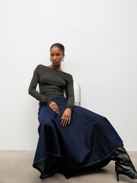 Answear.LAB longsleeve damski kolor zielony - zdjęcie produktu nr 2