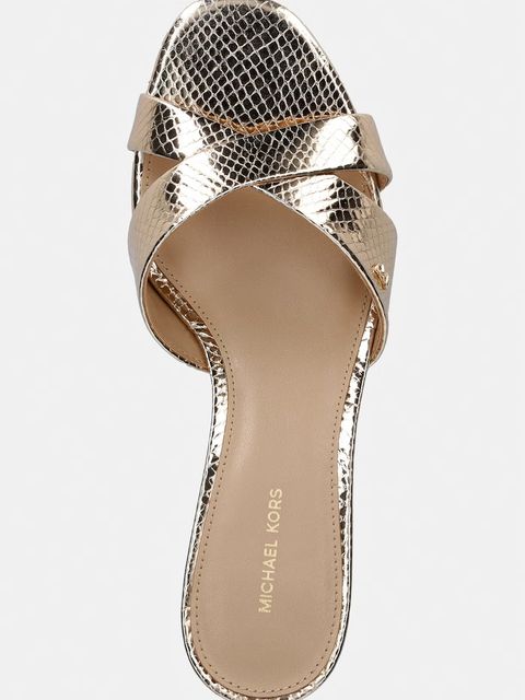 MICHAEL Michael Kors klapki skórzane Cassidy Kitten Sandal