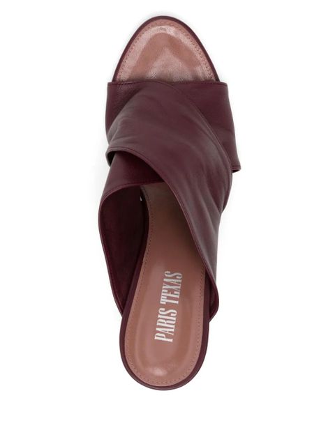 Paris Texas 90mm leather sandals - Red