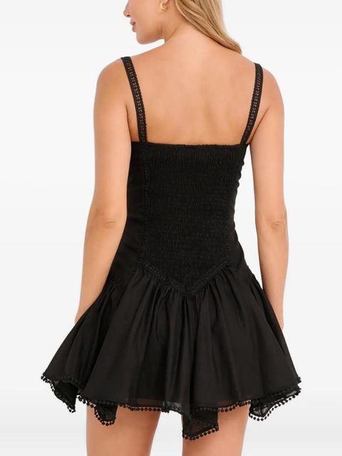 Charo Ruiz Ibiza Lira heart-neckline ruffled mini dress - Black - zdjęcie produktu nr 2