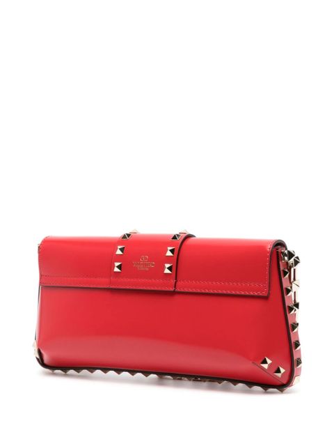 Valentino Garavani Rockstud leather shoulder bag - Red