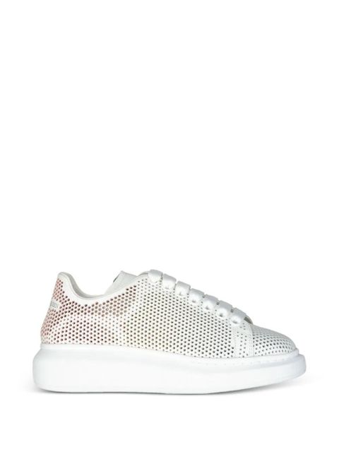 Alexander McQueen Oversized Dotted Cut-Out crystal-embellished sneakers - White - zdjęcie produktu nr 1