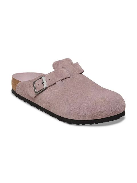 Birkenstock klapki zamszowe Boston - zdjęcie produktu nr 1