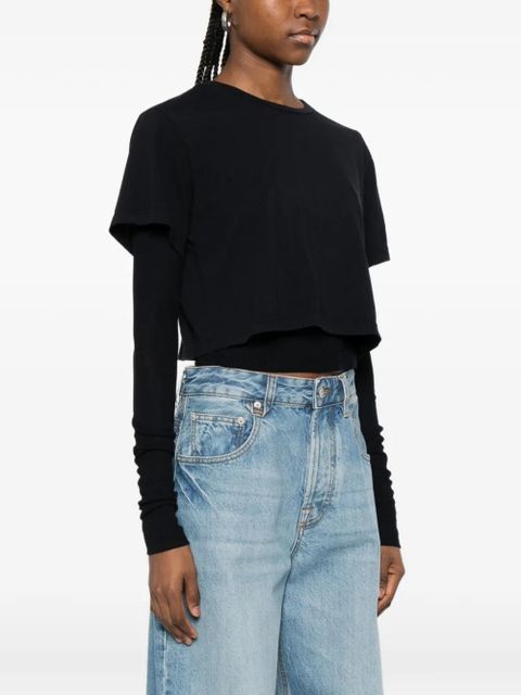 AGOLDE Romily layered T-shirt - Blue