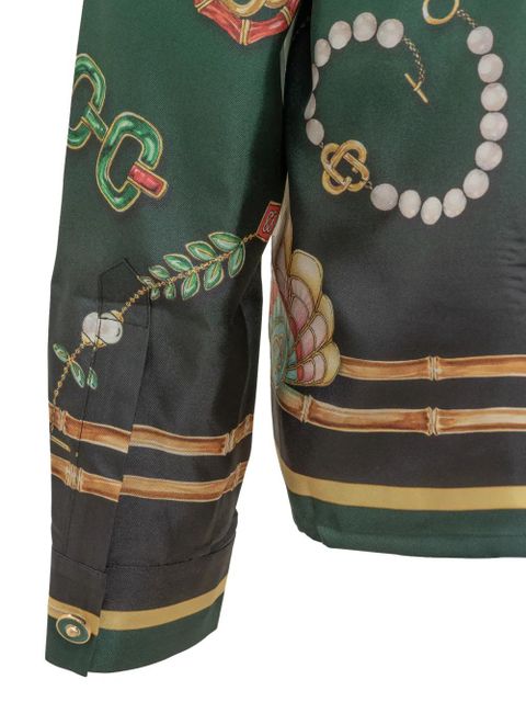 Casablanca La Boîte A Bijoux silk shirt - Green